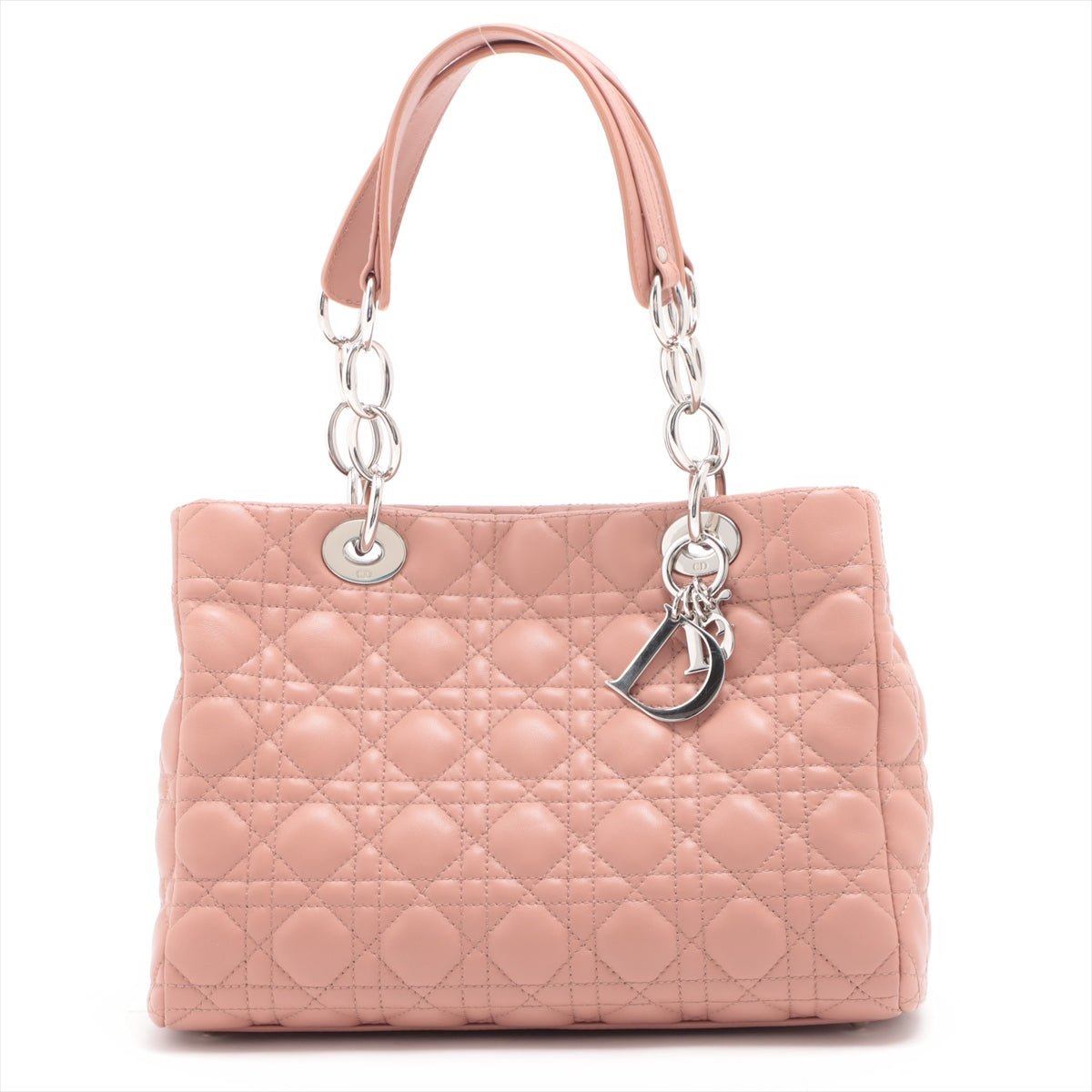 Second hand Dior Shoulder Bag Cannage Leather Pink - Tabita Bags