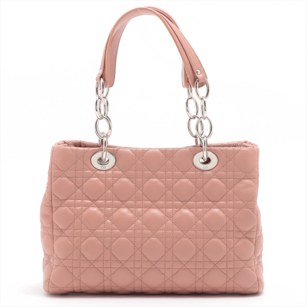Second hand Dior Shoulder Bag Cannage Leather Pink - Tabita Bags