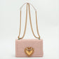 Second hand Dolce e Gabbana Devotion Medium Pink Nappa Leather - Tabita Bags