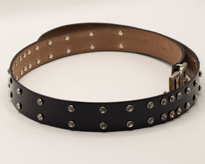 Second hand Dolce e Gabbana DG buckle Studded Belt - size 80 - Tabita Bags