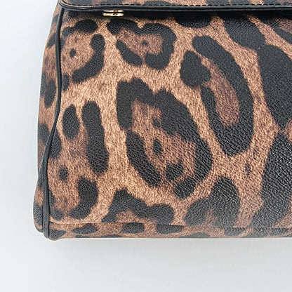 Second hand Dolce e Gabbana Dolce e Gabbana Black & Brown Leopard Print Sicily - Tabita Bags