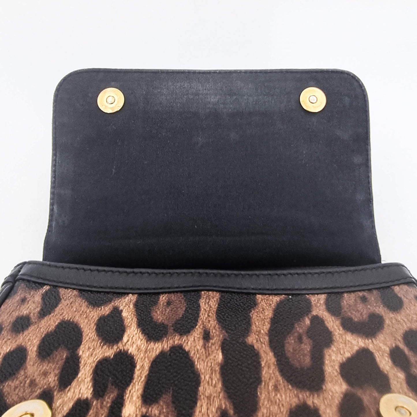 Second hand Dolce e Gabbana Dolce e Gabbana Black & Brown Leopard Print Sicily - Tabita Bags