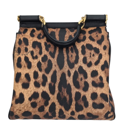 Second hand Dolce e Gabbana Dolce e Gabbana Black & Brown Leopard Print Sicily - Tabita Bags