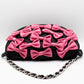 Second hand Dolce e Gabbana Evening Bag Satin Black and Fucsia - Tabita Bags