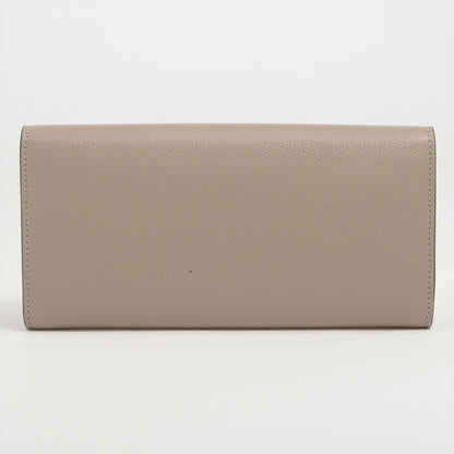 Second hand Fendi Continental Leather Wallet Beige - Tabita Bags