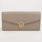 Second hand Fendi Continental Leather Wallet Beige - Tabita Bags