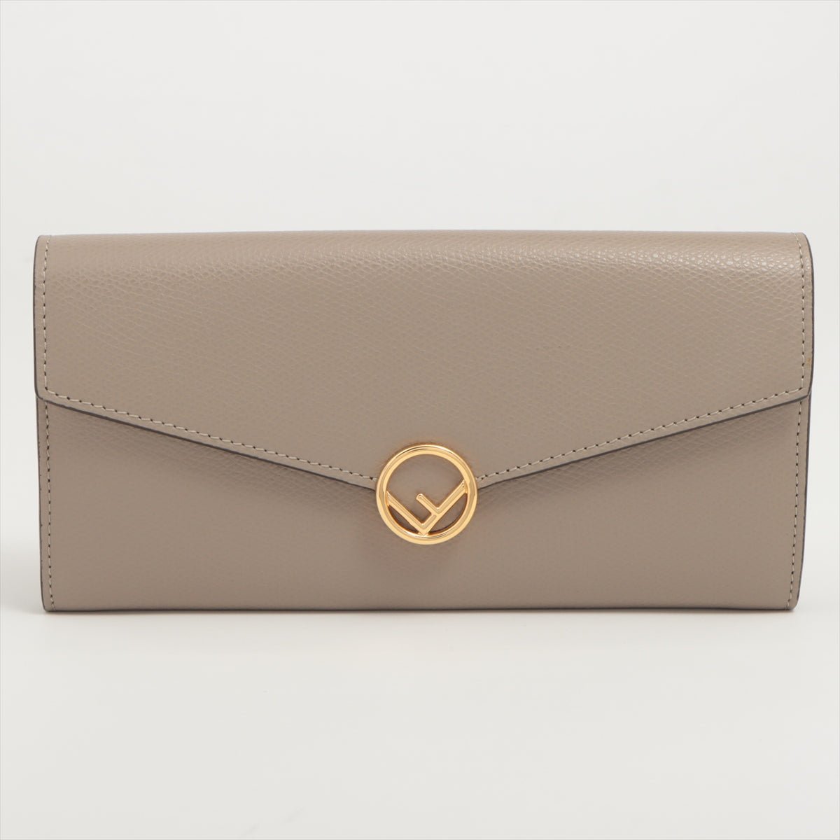 Second hand Fendi Continental Leather Wallet Beige - Tabita Bags