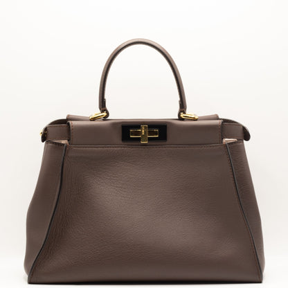 Second hand Fendi Peekaboo Regular Brown Leather - Tabita Bags