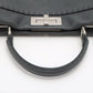 Second hand Fendi Peekaboo Regular Selleria Leather 2-way Grey - Tabita Bags