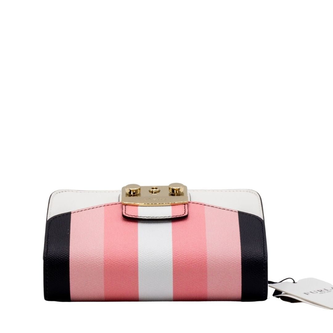 Second hand Furla Metropolis Mini Crossbody Black and Pink Leather - Tabita Bags