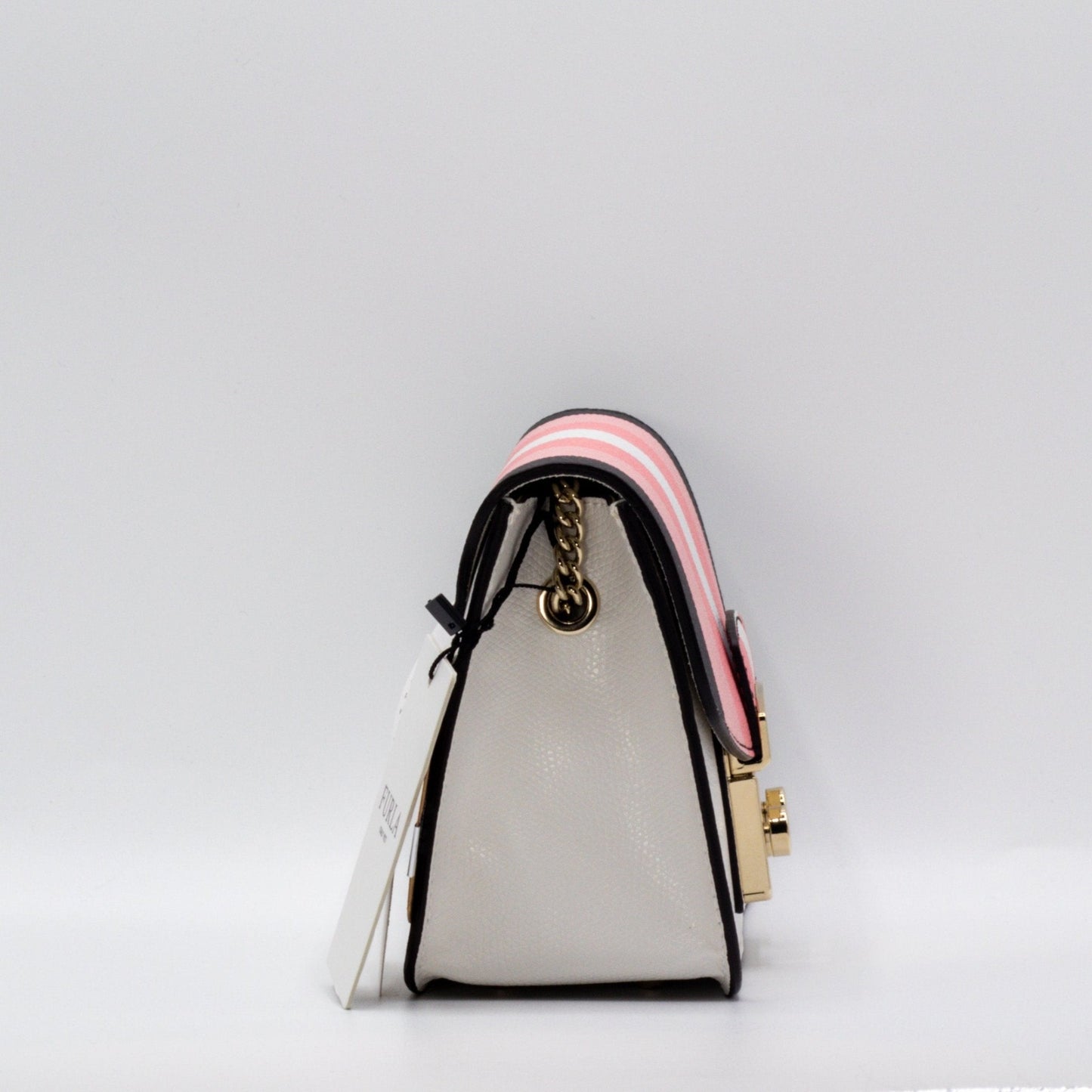 Second hand Furla Metropolis Mini Crossbody Black and Pink Leather - Tabita Bags