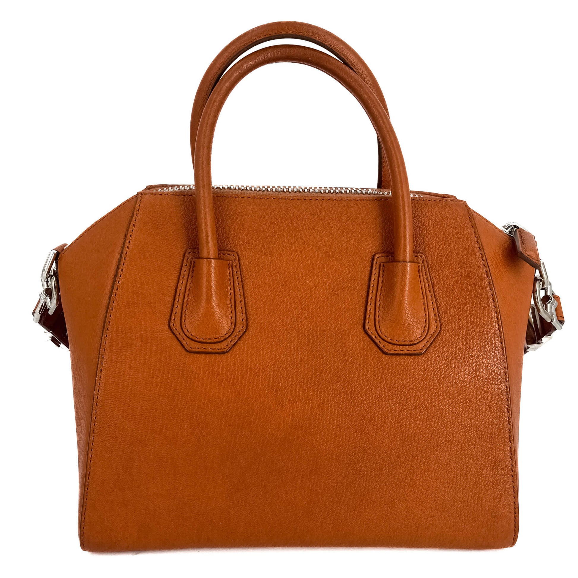 Givenchy Antigona Small Leather 2-Way Tote Brick Orange Tabita