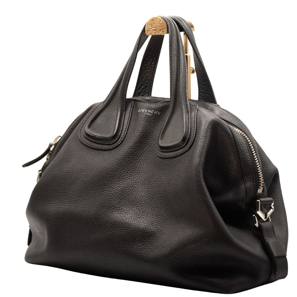 Second hand Givenchy Nightingail Large Black Grained Leather - Tabita Bags