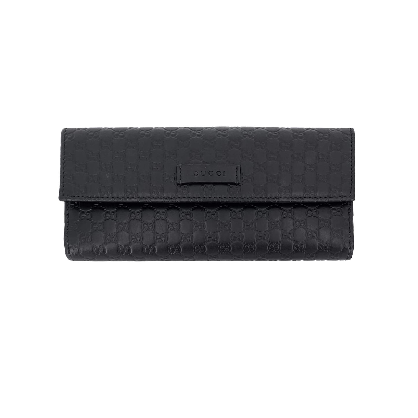 Second hand Gucci Continental Black Leather Wallet - Tabita Bags