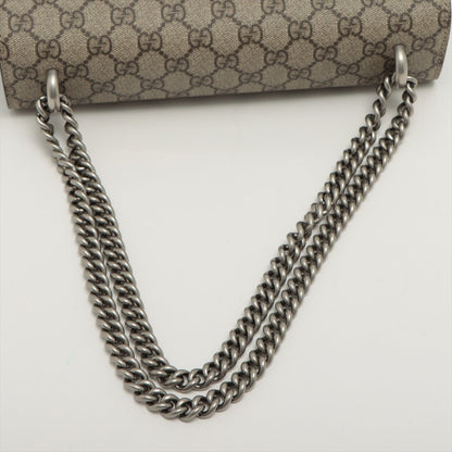 Second hand Gucci Dionysus GG Small Chain Shoulder Bag Beige and Black - Tabita Bags