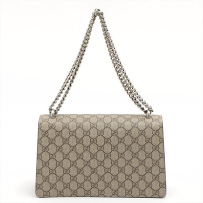 Second hand Gucci Dionysus GG Small Chain Shoulder Bag Beige and Black - Tabita Bags