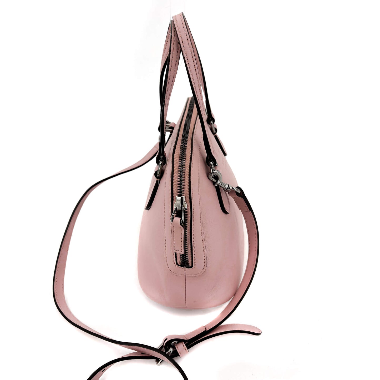 Second hand Gucci Dome Pink Leather Crossbody Bag - Tabita Bags