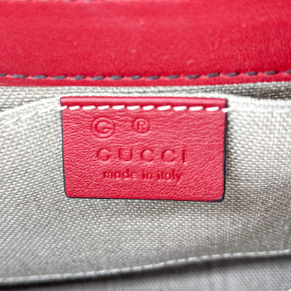 Second hand Gucci Emily Guccissima Red Leather Chain Shoulder Bag - Tabita Bags