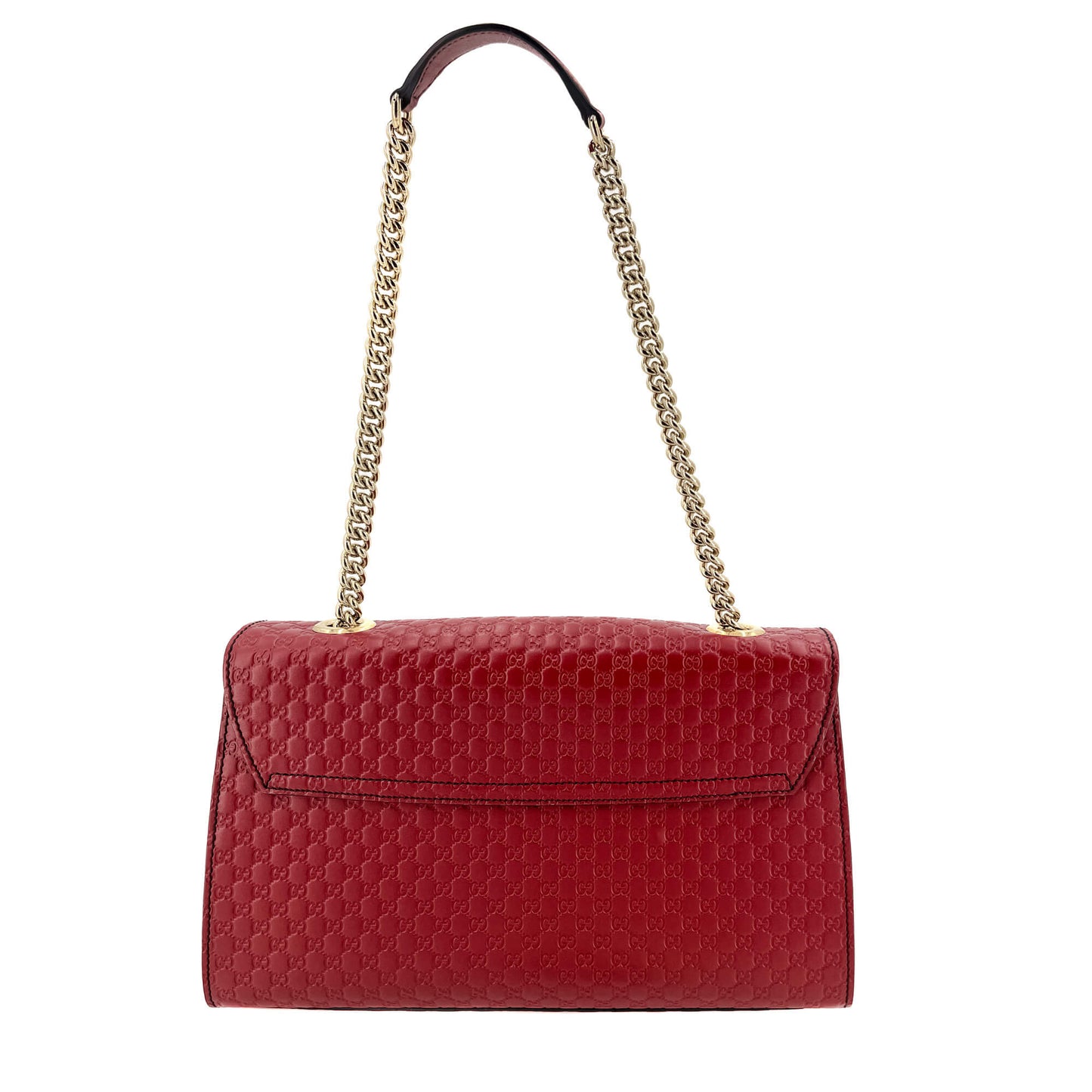 Second hand Gucci Emily Guccissima Red Leather Chain Shoulder Bag - Tabita Bags