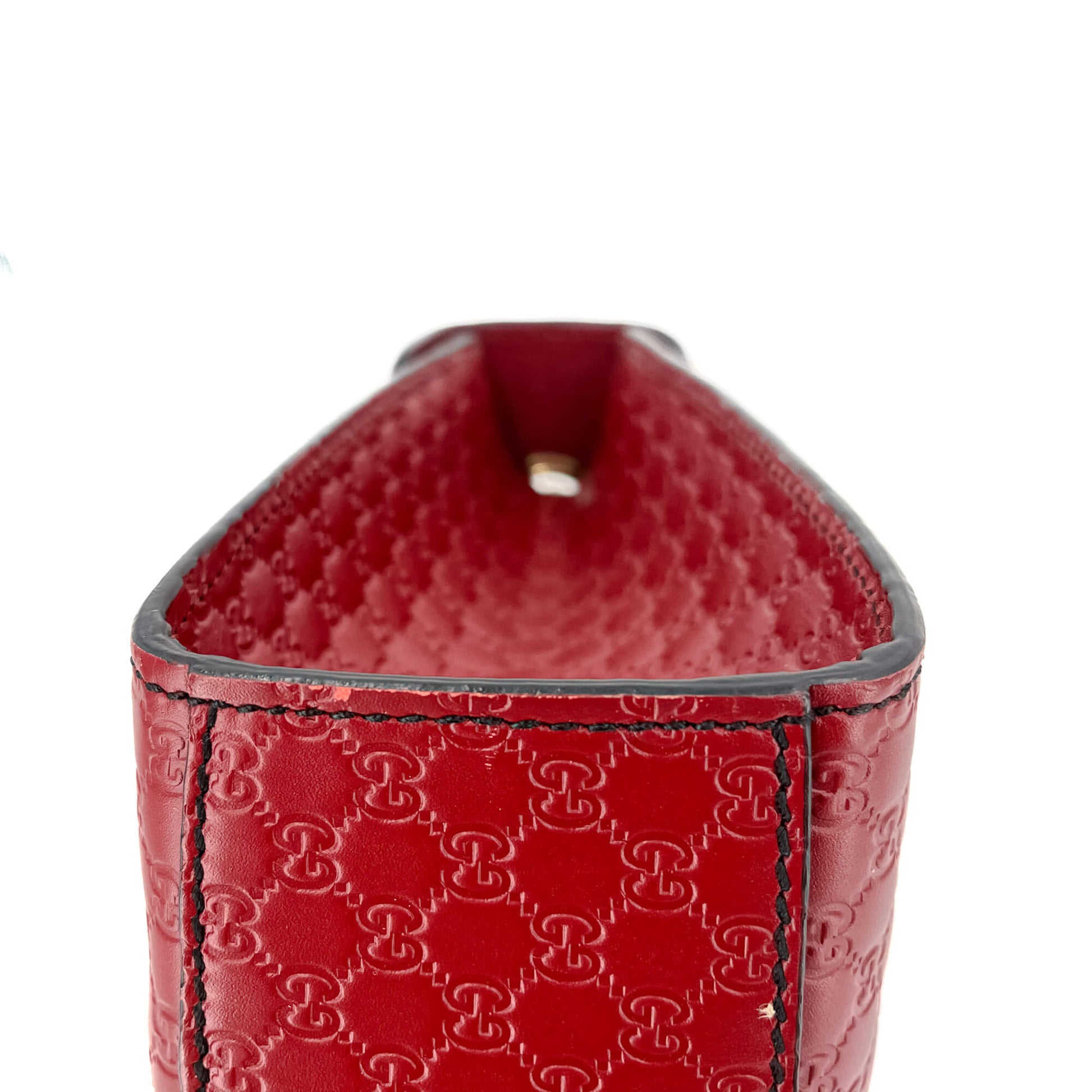 Second hand Gucci Emily Guccissima Red Leather Chain Shoulder Bag - Tabita Bags