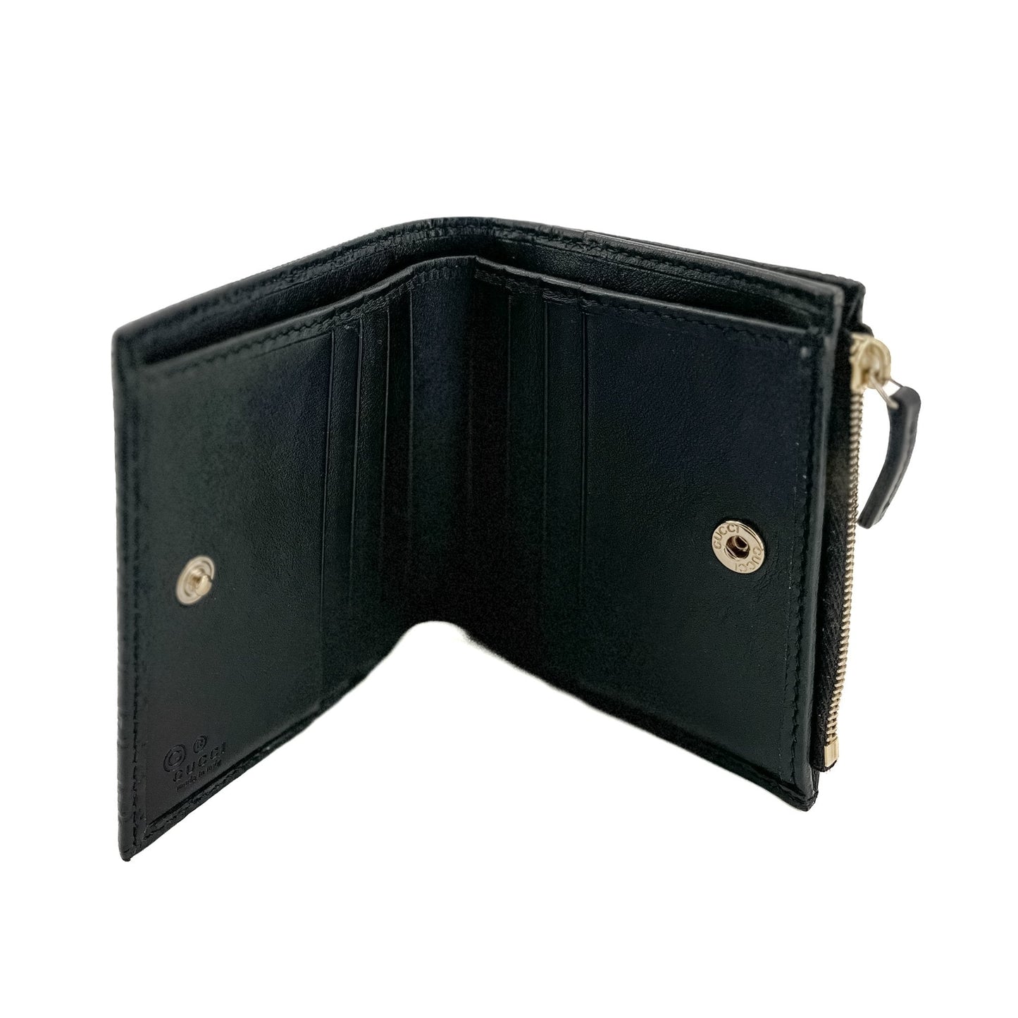 Second hand Gucci Envelope Guccissima Leather Black Wallet - Tabita Bags