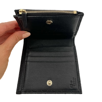 Second hand Gucci Envelope Guccissima Leather Black Wallet - Tabita Bags