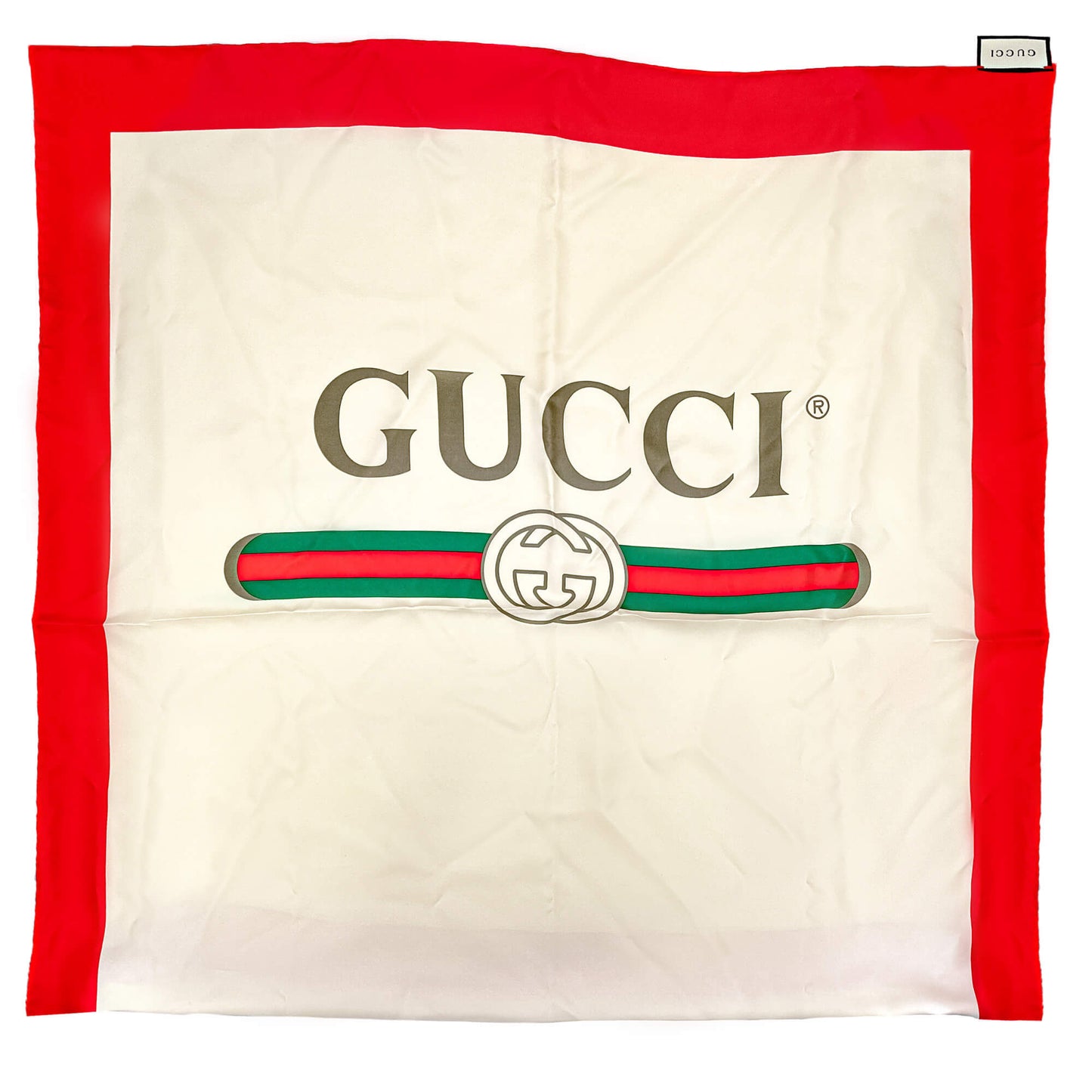 Second hand Gucci Future Red Silk Foulard - Tabita Bags