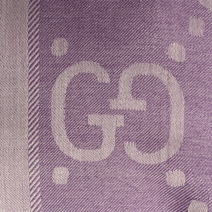 Second hand Gucci GG Lamé Jacquard Violet Shawl - Tabita Bags