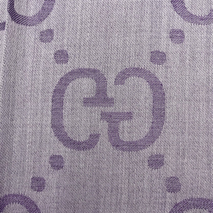 Second hand Gucci GG Lamé Jacquard Violet Shawl - Tabita Bags