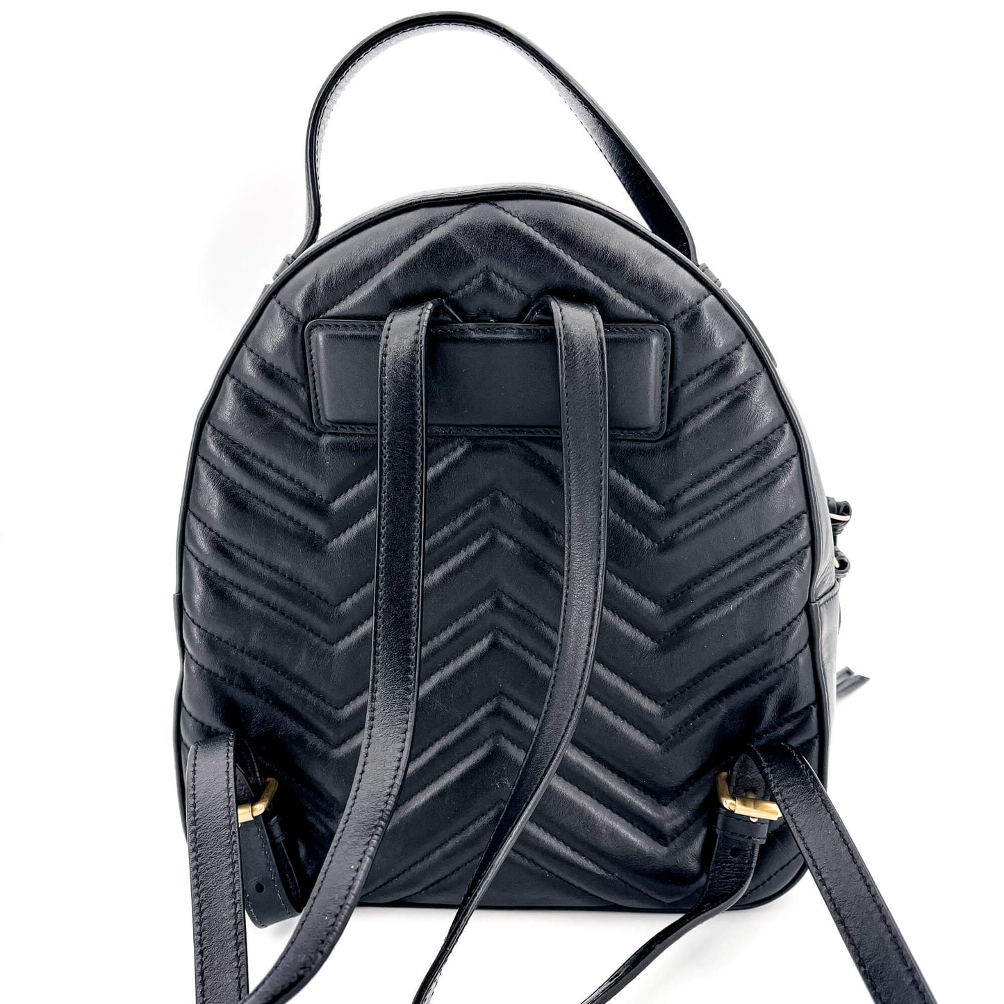 Second hand Gucci GG Marmont Animal Studs black leatherBackpack - Tabita Bags