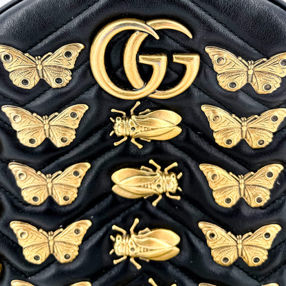 Second hand Gucci GG Marmont Animal Studs black leatherBackpack - Tabita Bags