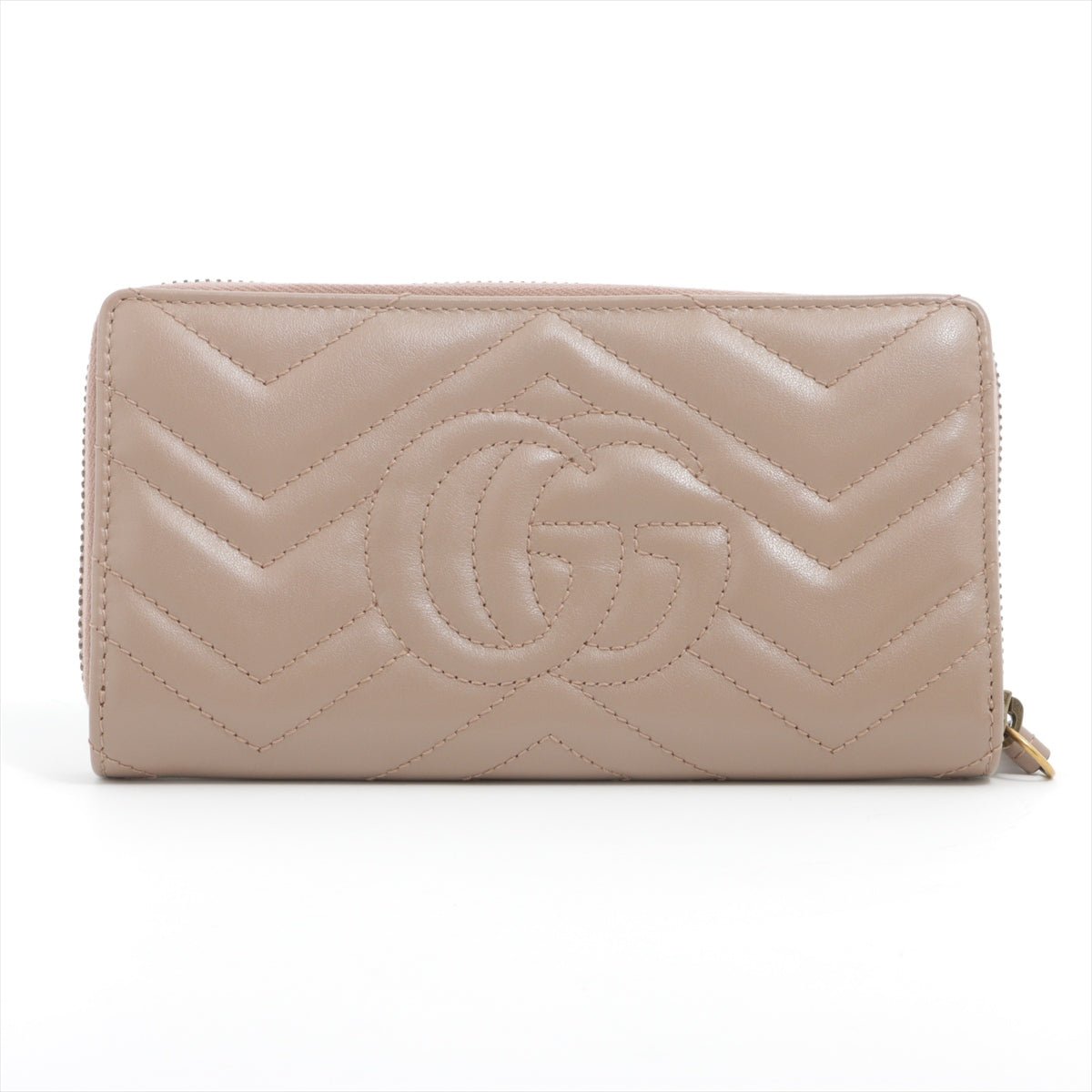 Second hand Gucci GG Marmont Continental Leather Pink Wallet - Tabita Bags