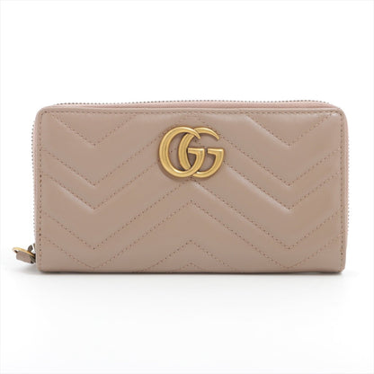 Second hand Gucci GG Marmont Continental Leather Pink Wallet - Tabita Bags