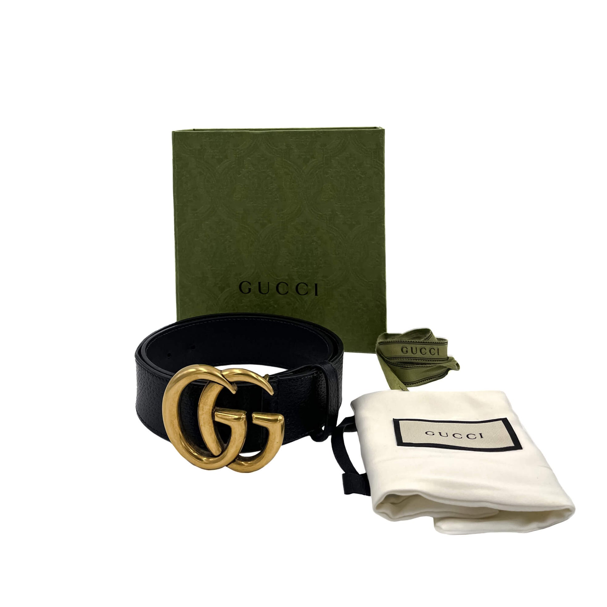 Second hand Gucci GG Marmont Double G belt - size 80 - Tabita Bags