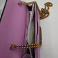 Second hand Gucci GG Marmont Jewel Bag in Pink Leather - Tabita Bags