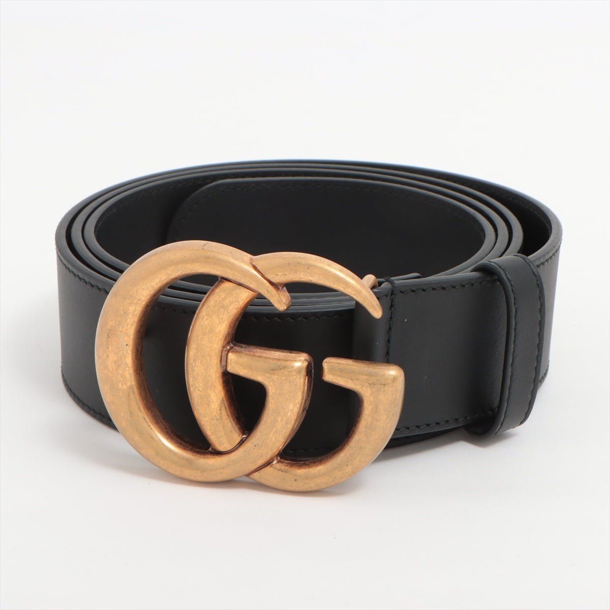 Second hand Gucci GG Marmont Leather Wide Belt Black - Tabita Bags