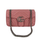 Second hand Gucci GG Marmont Medium Matelassé Leather Pink Bag - Tabita Bags