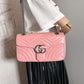 Second hand Gucci GG Marmont Medium Matelassé Leather Pink Bag - Tabita Bags