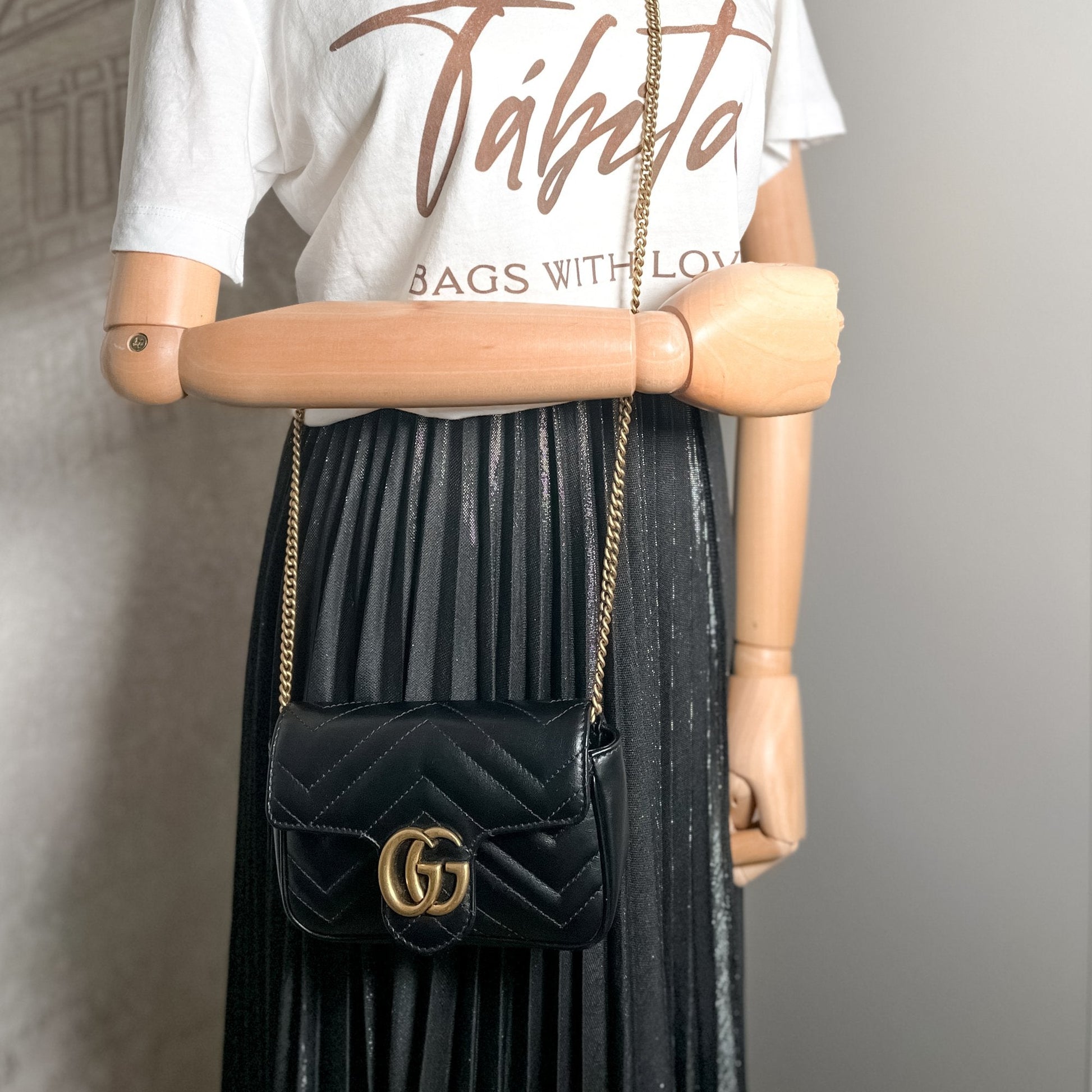 Bag Borsa Gucci Nera Marmont Gg Marmont Gucci Borsa Nera Tracolla