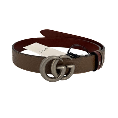 Second hand Gucci GG Marmont Reversible Medium Belt Black & Brown - Size 80/32 - Tabita Bags