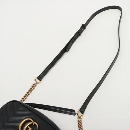 Second hand Gucci GG Marmont Small Matelassé Leather Black Bag - Tabita Bags