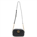 Second hand Gucci GG Marmont Small Matelassé Leather Black Bag - Tabita Bags