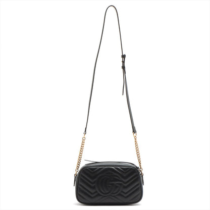 Second hand Gucci GG Marmont Small Matelassé Leather Black Bag - Tabita Bags