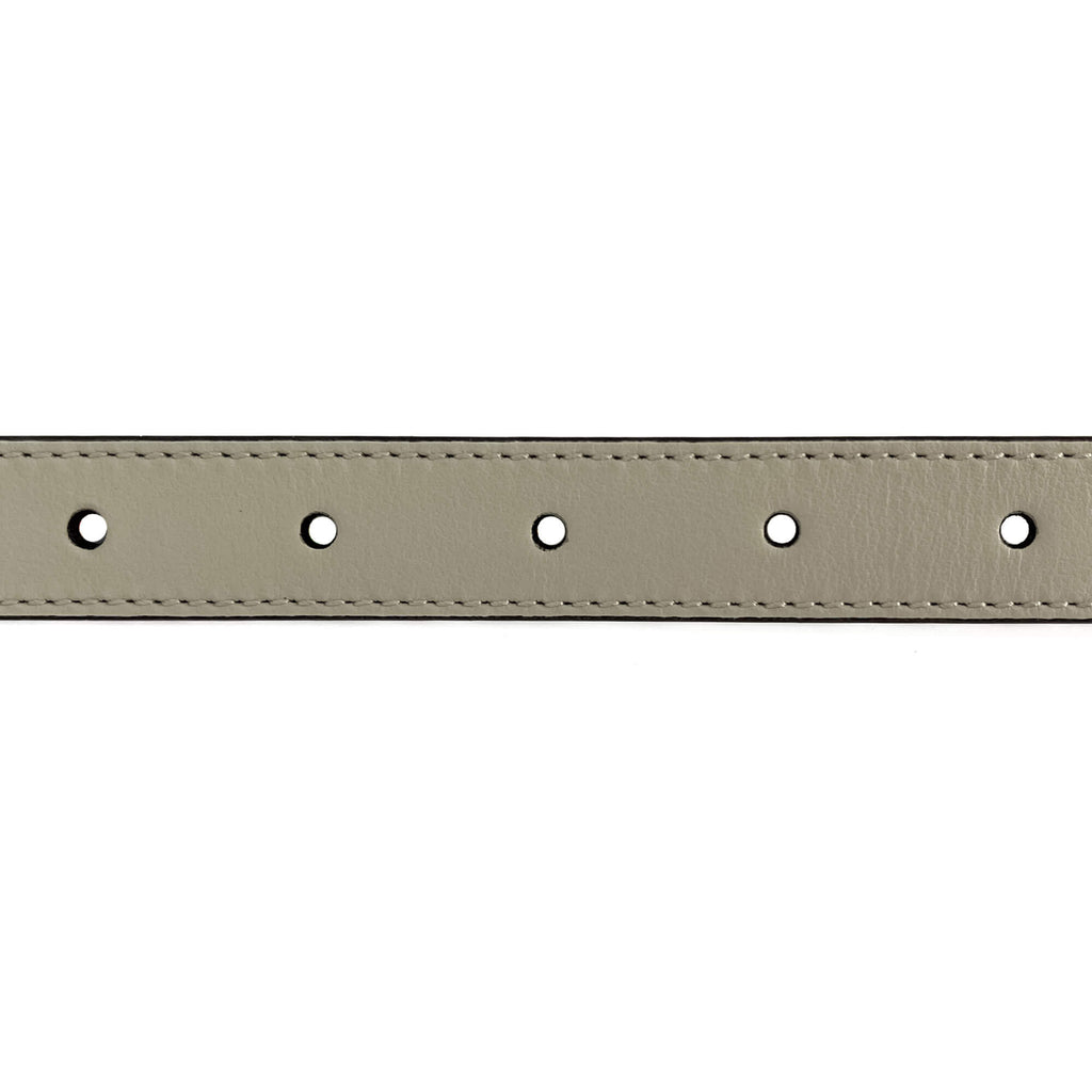 Second hand Gucci GG Marmont Thin Belt Leather White - Size 105/42 - Tabita Bags