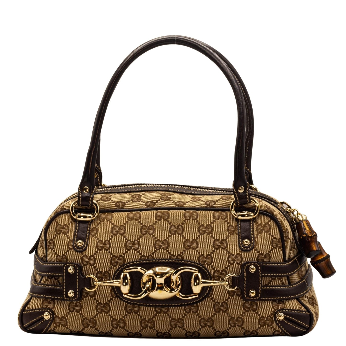 Second hand Gucci GG Monogram Wave Boston Brown - Tabita Bags