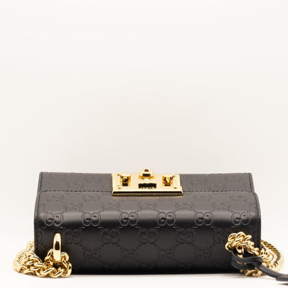 Second hand Gucci GG Padlock Crossbody Black Leather - Tabita Bags