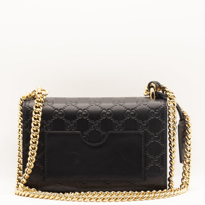 Second hand Gucci GG Padlock Crossbody Black Leather - Tabita Bags