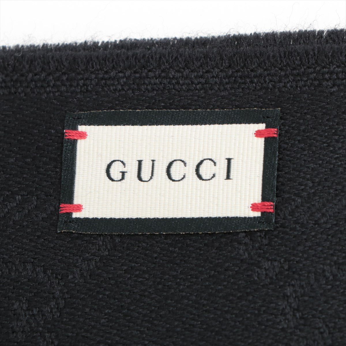 Second hand Gucci GG Scarf Wool Black - Tabita Bags