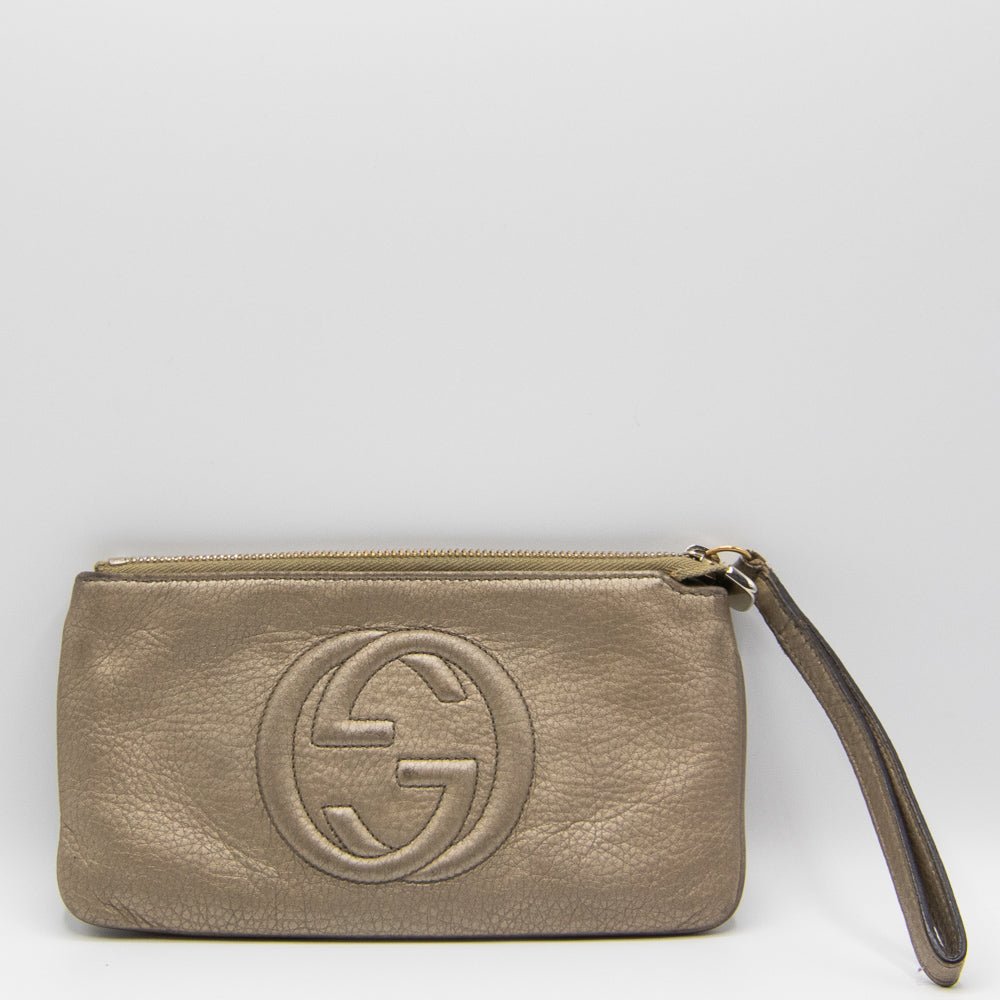 Second hand Gucci GG Soho Metalized Leather 295840 - Tabita Bags