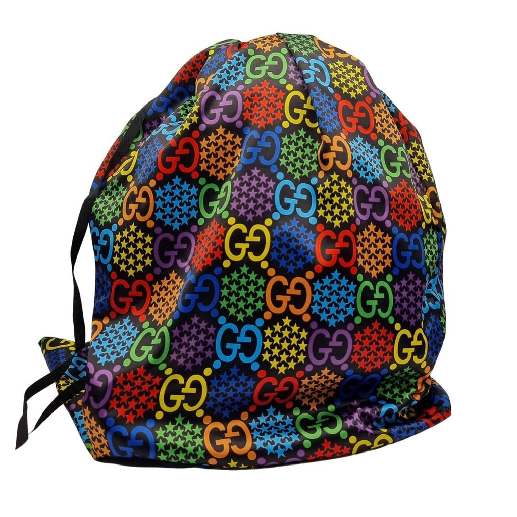 Second hand Gucci GG Supreme Monogram Psychedelic Small Backpack Pink Multicolor - Tabita Bags